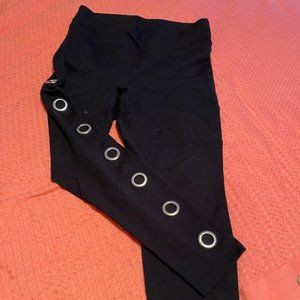 Express Stretch leggins with silver rings